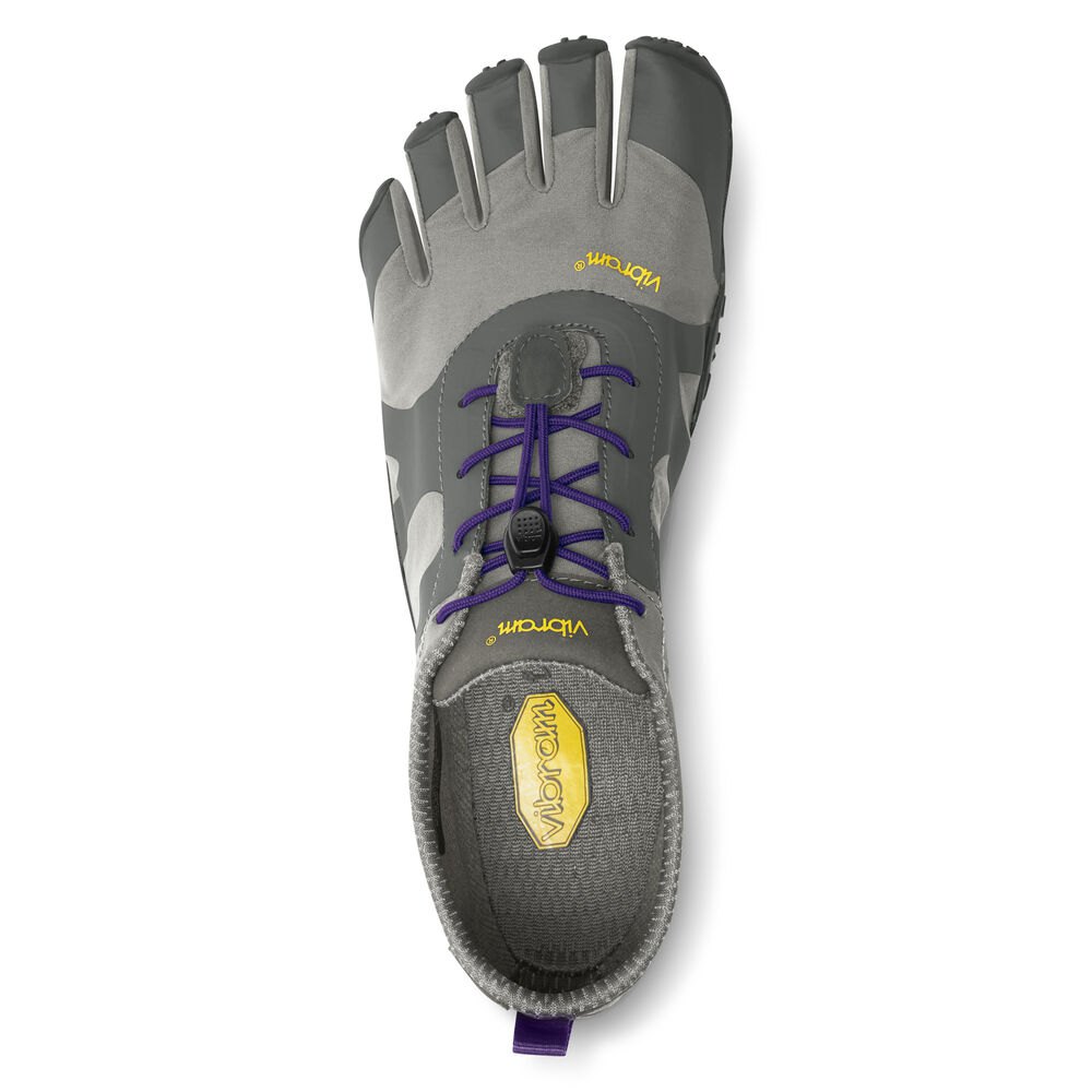 Tenis Deportivos Mujer Grises/Morados - FiveFingers V-Alpha - KIAUQT-267